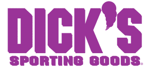 A purple logo for dick 's sporting goods.